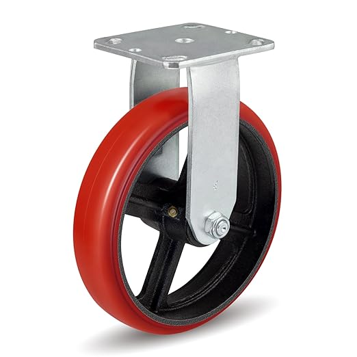 Crowned Polyurethane on Steel Casters 4x2, 5x2, 6x2, 8x2