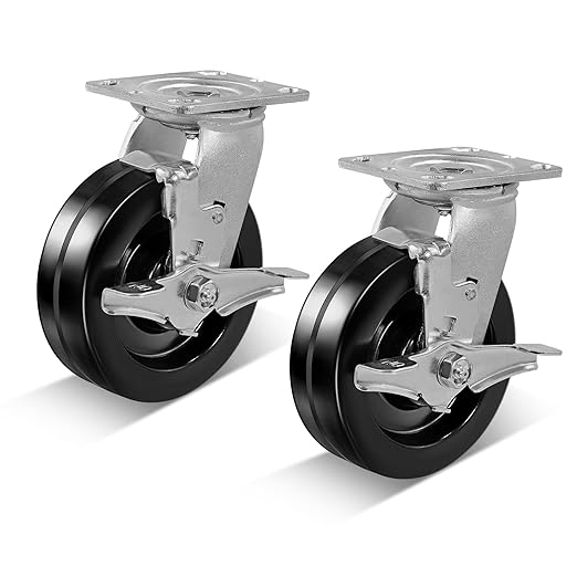 Heavy Duty Industrial Casters with Phenolic Wheel 4x2,5x2,6x2,8x2