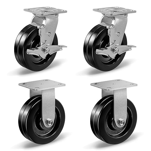 Heavy Duty Industrial Casters with Phenolic Wheel 4x2,5x2,6x2,8x2