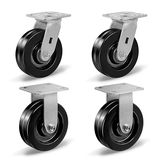 Heavy Duty Industrial Casters with Phenolic Wheel 4x2,5x2,6x2,8x2