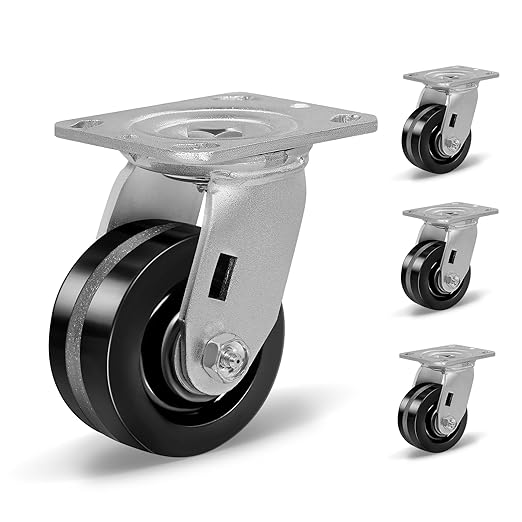 Heavy Duty Industrial Casters with Phenolic Wheel 4x2,5x2,6x2,8x2