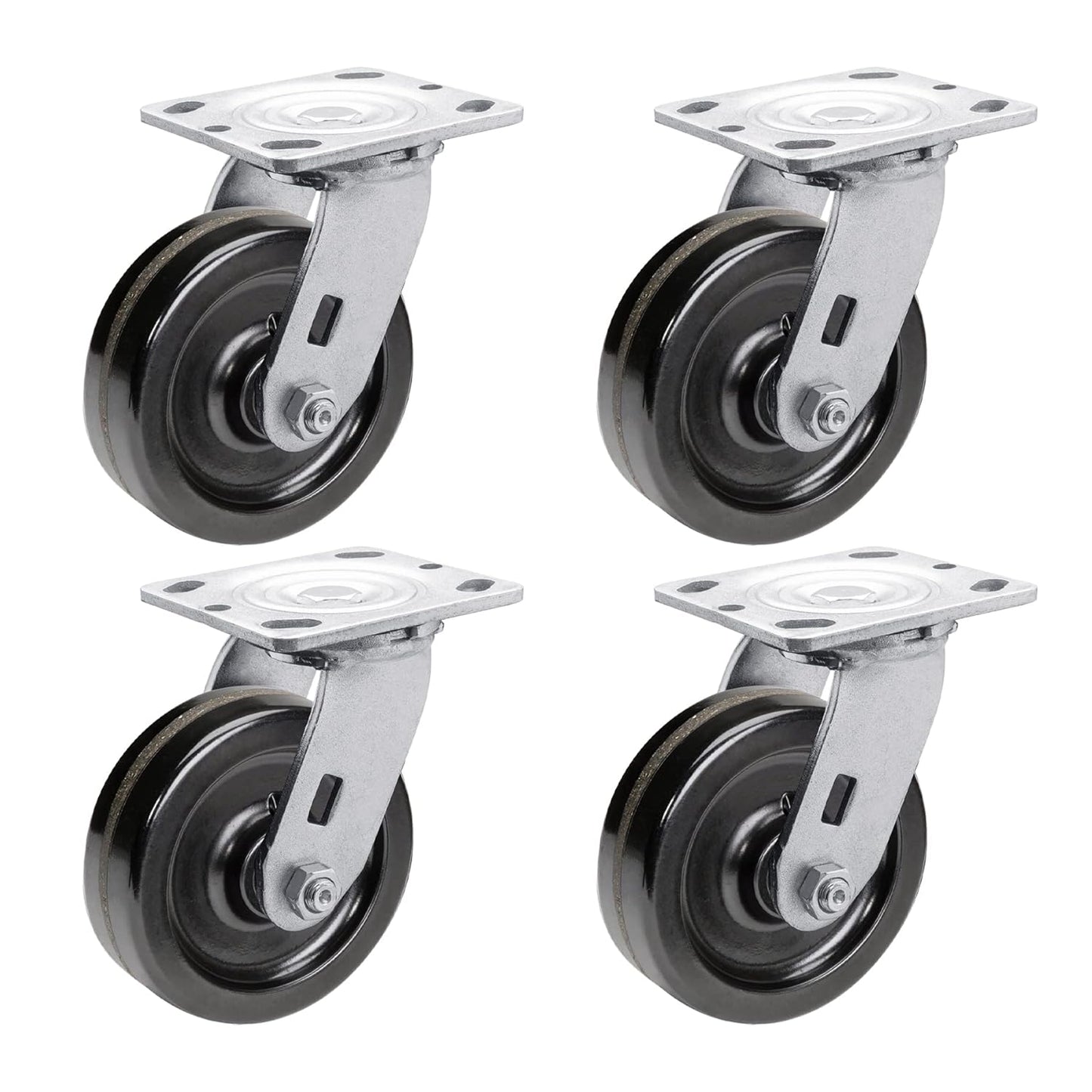 Heavy Duty Industrial Casters with Phenolic Wheel 4x2,5x2,6x2,8x2