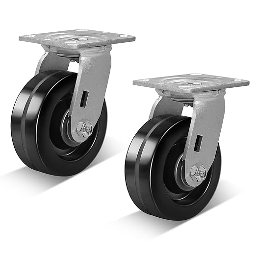 Heavy Duty Industrial Casters with Phenolic Wheel 4x2,5x2,6x2,8x2