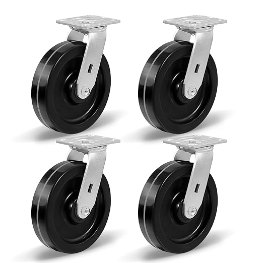 Heavy Duty Industrial Casters with Phenolic Wheel 4x2,5x2,6x2,8x2