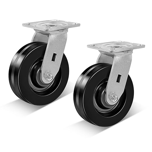 Heavy Duty Industrial Casters with Phenolic Wheel 4x2,5x2,6x2,8x2