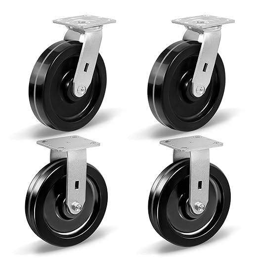 Heavy Duty Industrial Casters with Phenolic Wheel 4x2,5x2,6x2,8x2