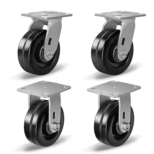 Heavy Duty Industrial Casters with Phenolic Wheel 4x2,5x2,6x2,8x2