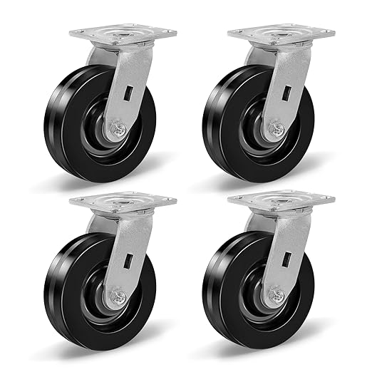 Heavy Duty Industrial Casters with Phenolic Wheel 4x2,5x2,6x2,8x2