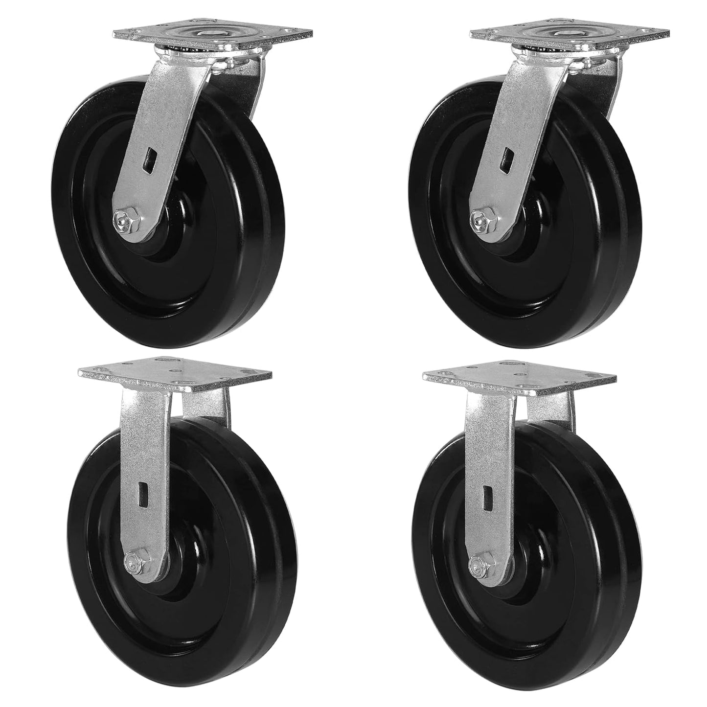 Heavy Duty Industrial Casters with Phenolic Wheel 4x2,5x2,6x2,8x2