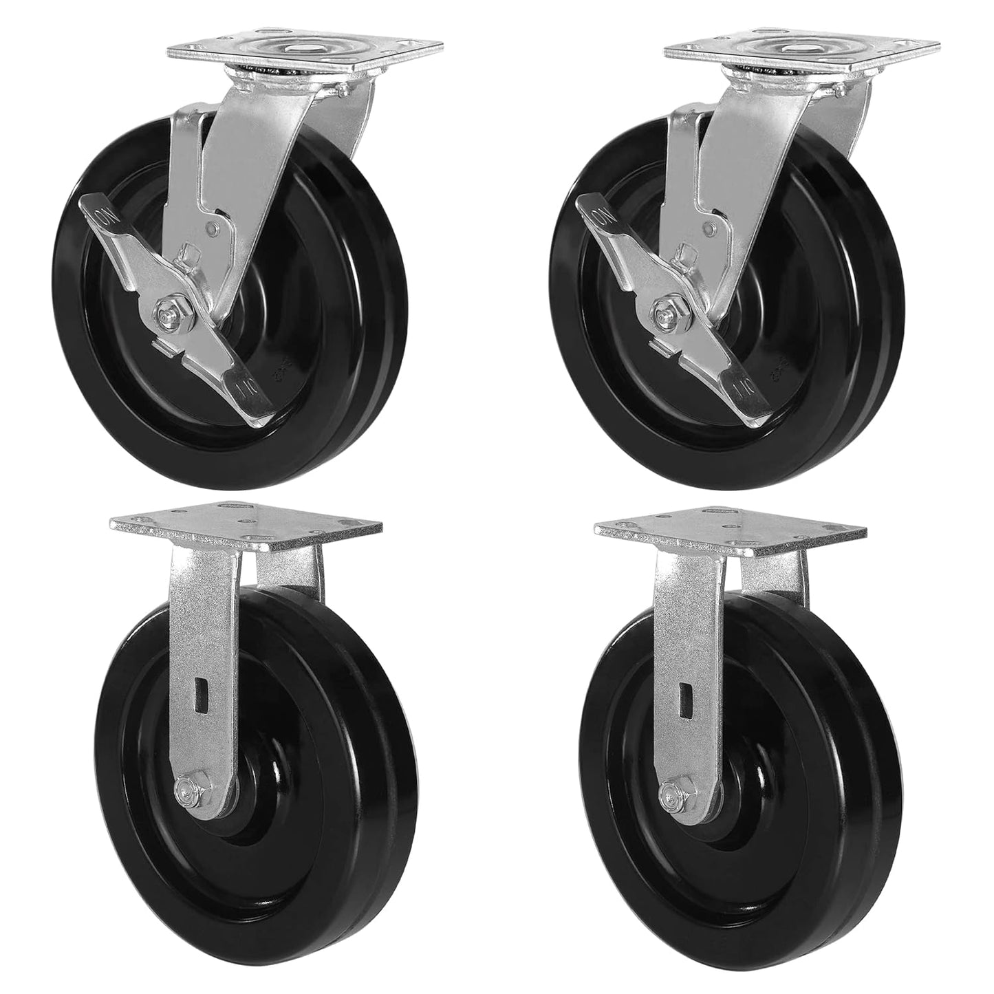 Heavy Duty Industrial Casters with Phenolic Wheel 4x2,5x2,6x2,8x2